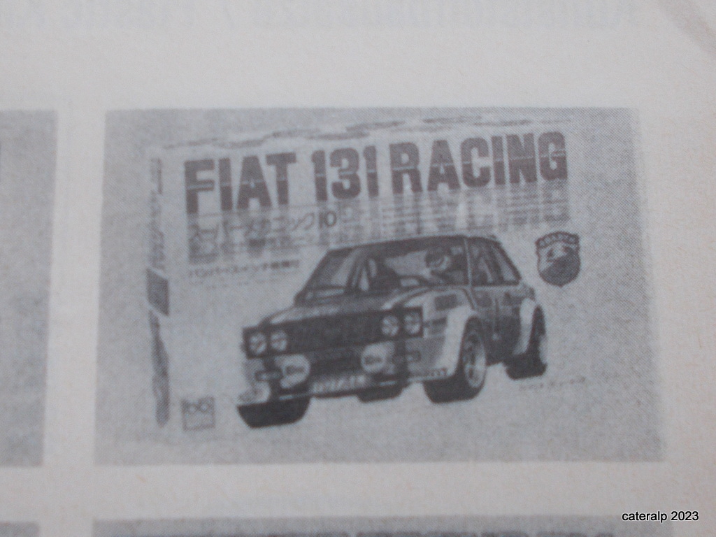 [ITALERI] FIAT 131 ABARTH  ALITALIA Tour de Corse 1978 Réf 3662 Divers15