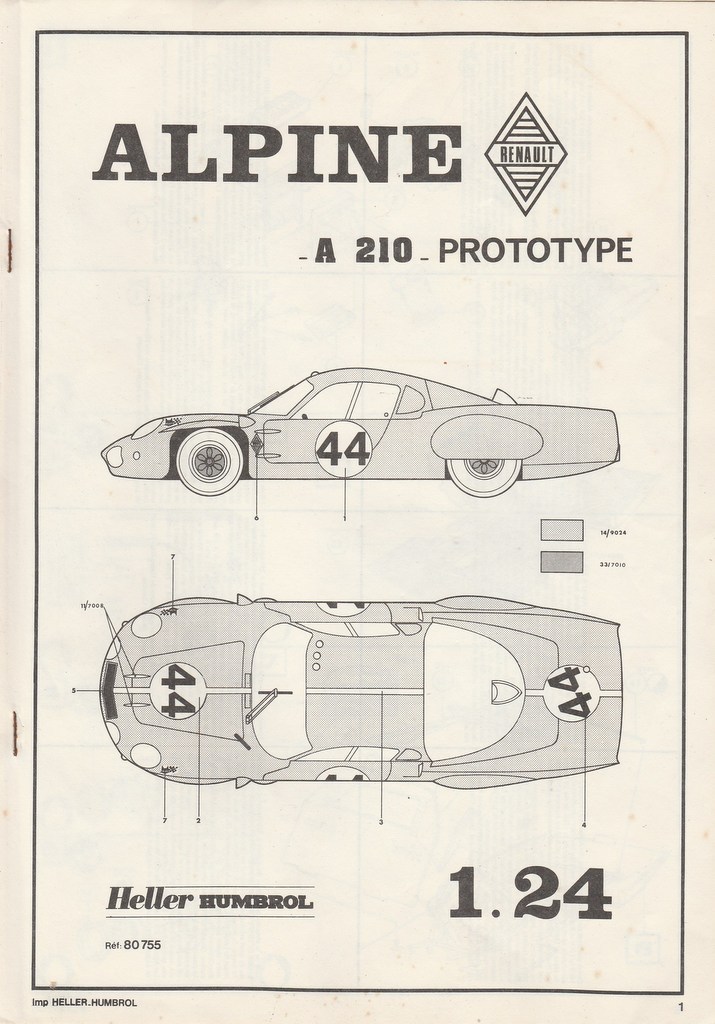 ALPINE A210  Le Mans Réf 80755 Notice Notice50