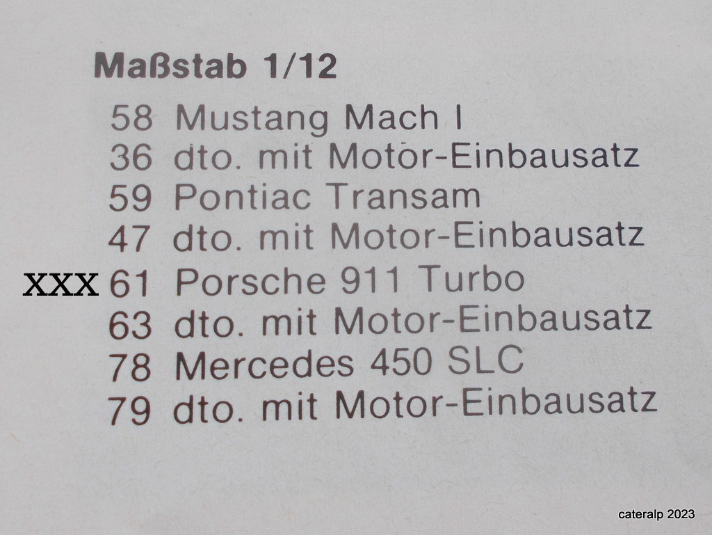 [DOYUSHA] PORSCHE 911 Turbo 1/12ème Réf D.B.S-5-9800 Porsch43