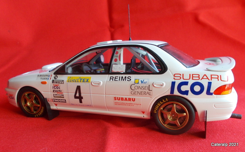 subaru - [HASEGAWA] SUBARU WRX  Rallye Monte CARLO 1996 Bernard BEGUIN Réf 25068 Subaru22