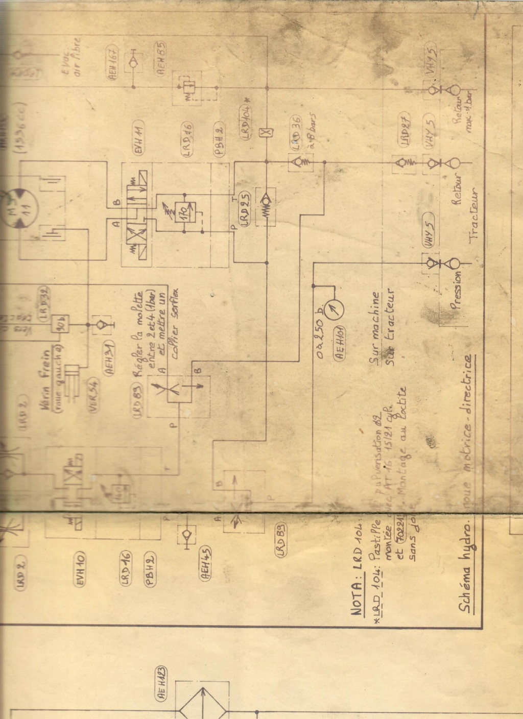 Besoin de votre aide pour lire un shéma hydraulique P112