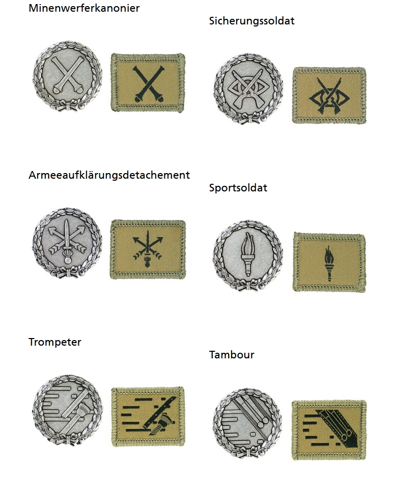 Ranks, badges, patches, epaulets of the Swiss Armed Forces 0211