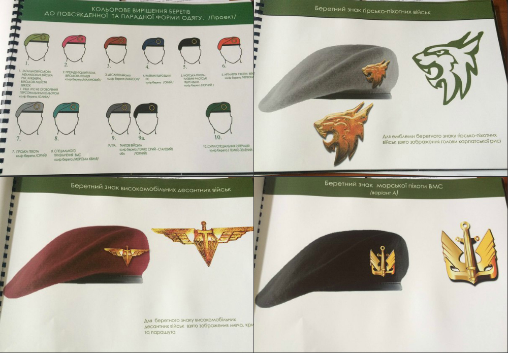 Modern Ukrainian uniform in photographs - Page 10 Berets10