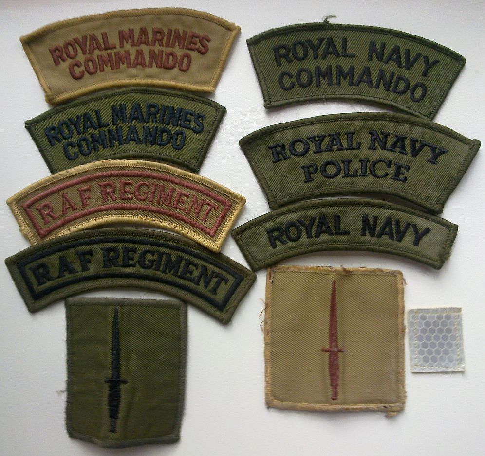My humble collection of British patches and rank tabs Britis16