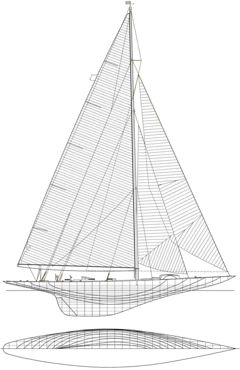 Endeavour 1934 - yacht J-class - 1:80 Amati par Ekis 0294610