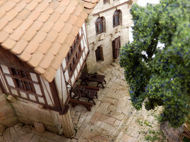 Superbe village médiéval - 1/87 - Bastide fortifiée par Ekis P2210066