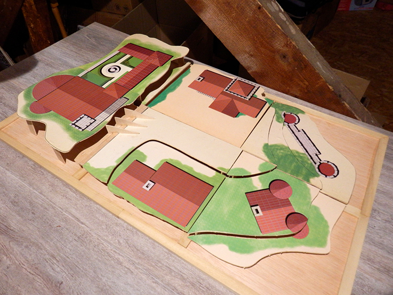 Village médiéval - 1/125 - Bastide fortifiée Pb120015