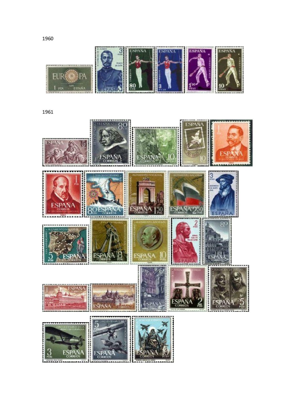 REGALO sellos España en nuevo 1960/80 Pzegin10