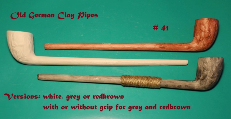 OLD GERMAN CLAY PIPES / MARKUS FOHR 41-15310