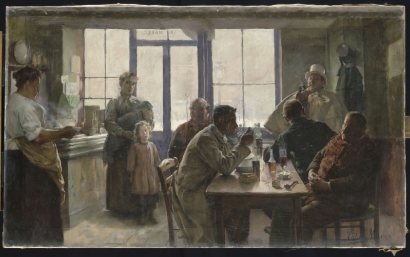 "Au rendez-vous des cochers" Victor Marec (1893) 721
