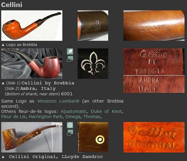 CELLINI PIPES - CELLINI PIPE SHOP - VICTORY PIPE CRAFTSMEN Scree717