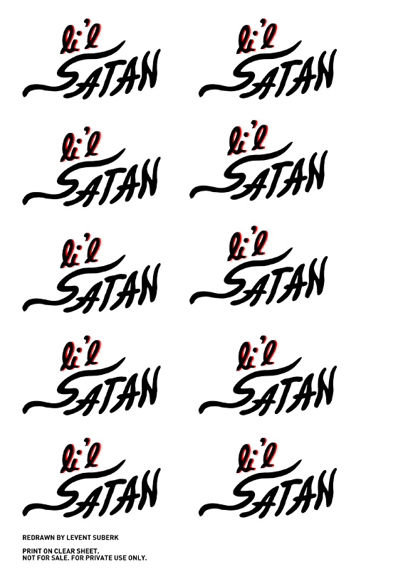 Goldberg Lil Satan Model Decals Lilsat10