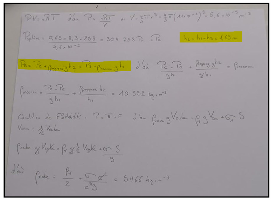 Calcul du QCM 10 Image111