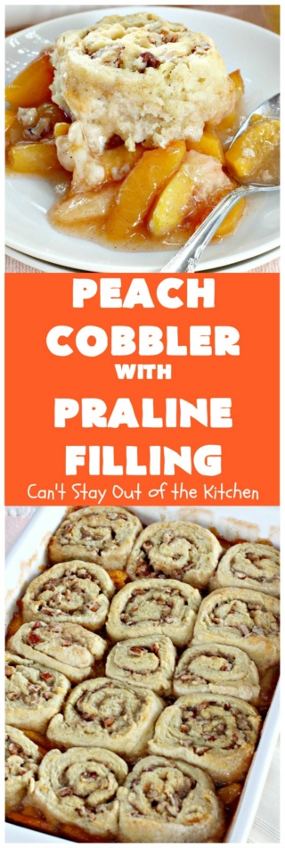 Peach Cobbler with Praline Filling Peach-10