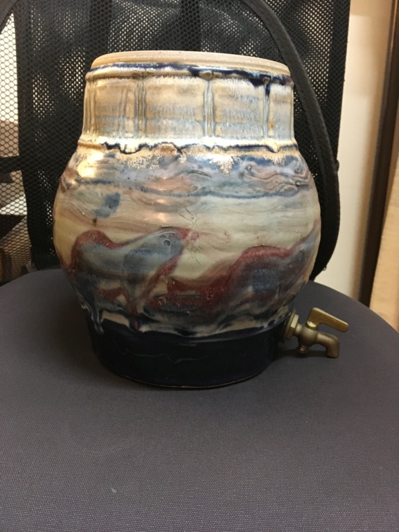 Help to identify signature on studio pottery barrel, USA - Bill Stewart? Img_4922