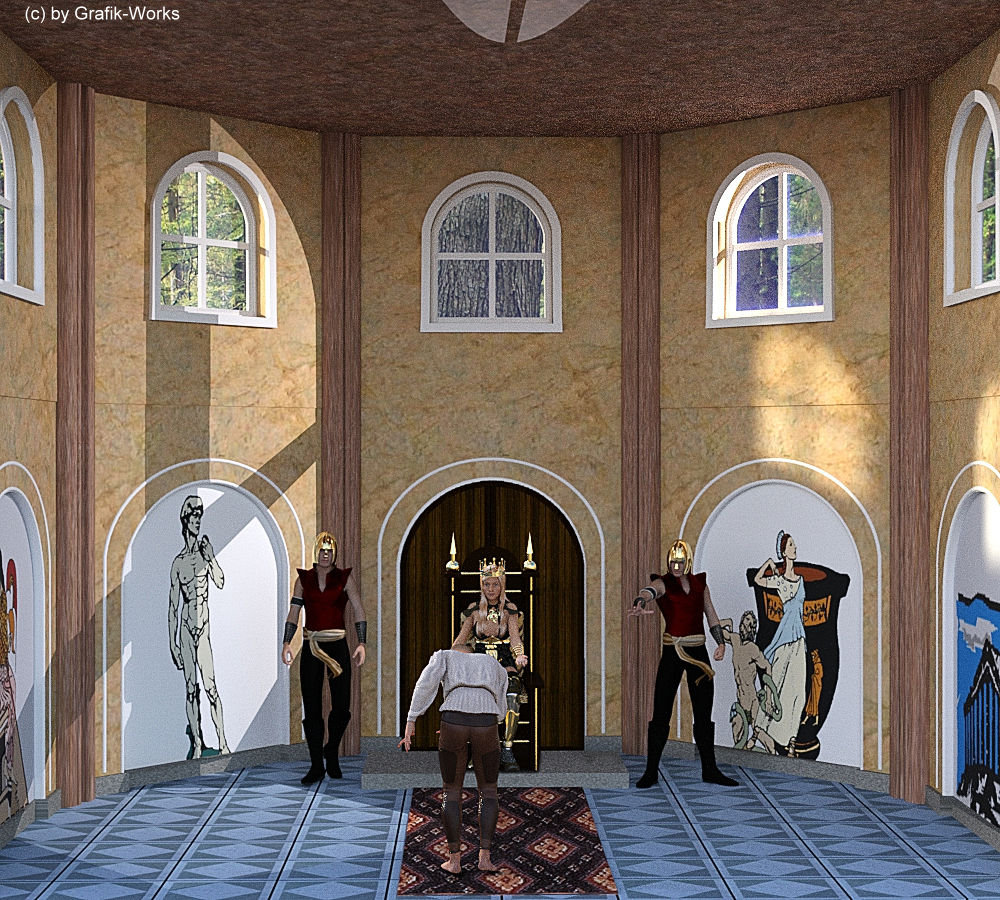 3D-Daz-Studio: Palasthalle-2. 38-09410