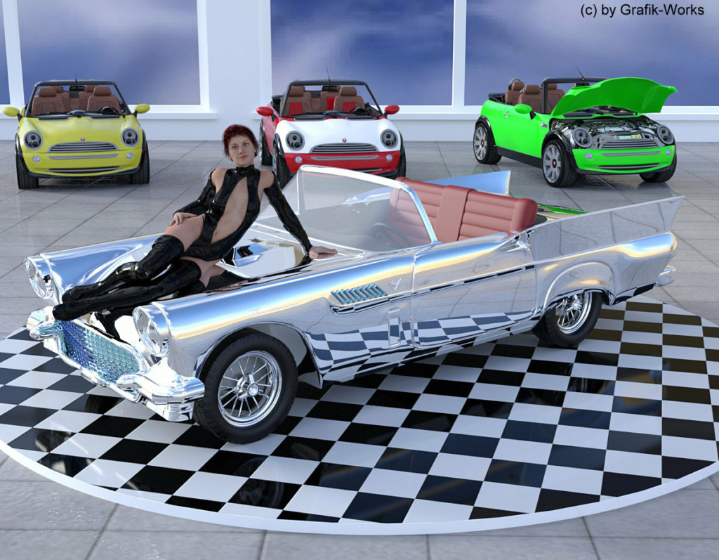 3D Daz-Studio: Auto-Salon. Auto-s10