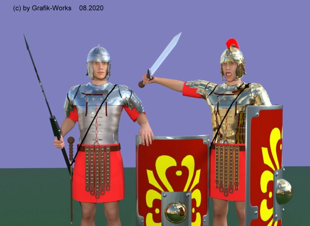 3D-Daz-Studio: römischer Soldat. Der-le10