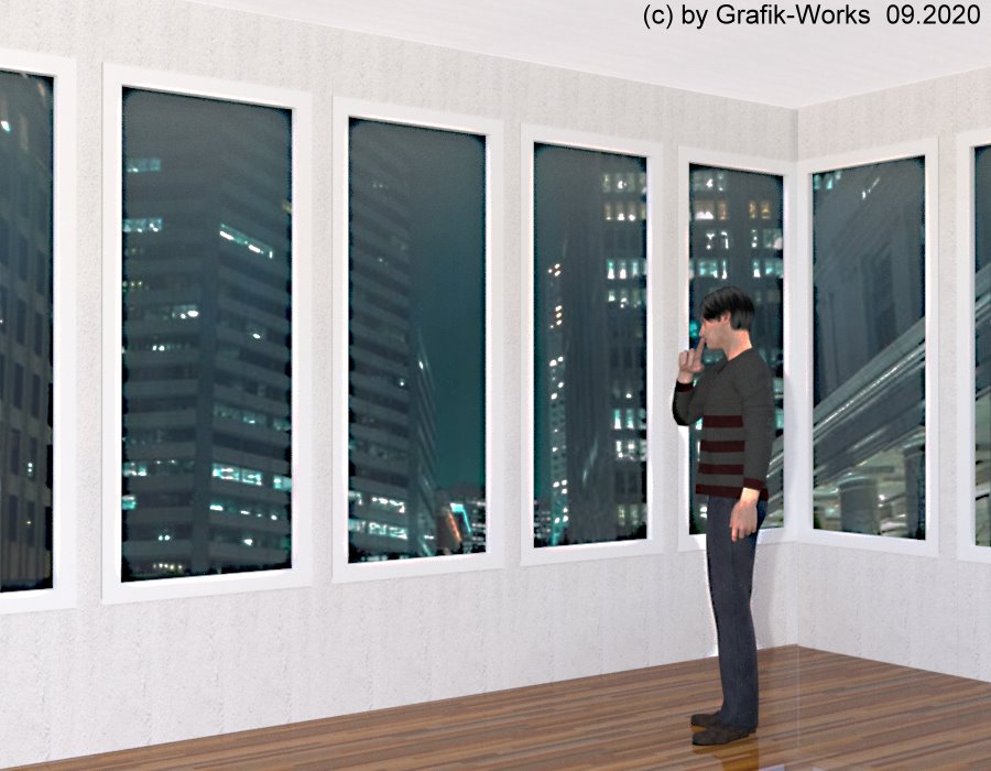 3D-Daz-Studio: Fensterfront mit Hilfe des Geometry Editor. Fenste10