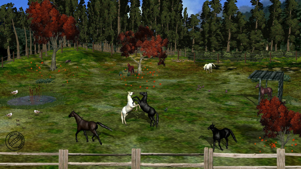 iClone 5: Landschaftsbild mit Pferden. Landsc11