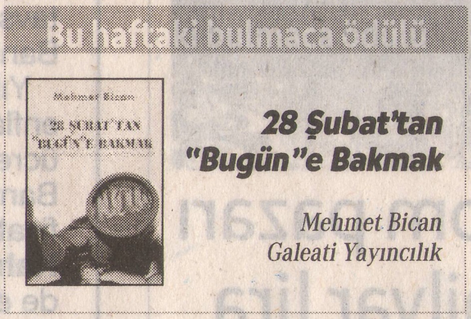 7 NİSAN 2024 CUMHURİYET PAZAR BULMACASI SAYI : 1983 Cumhu524