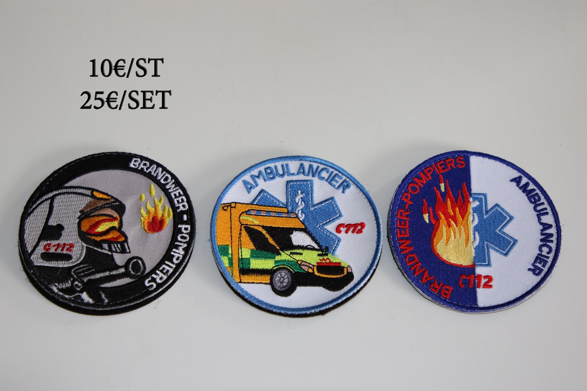 Badges pompiers et services médicaux de Patrick Dumortier 11690411