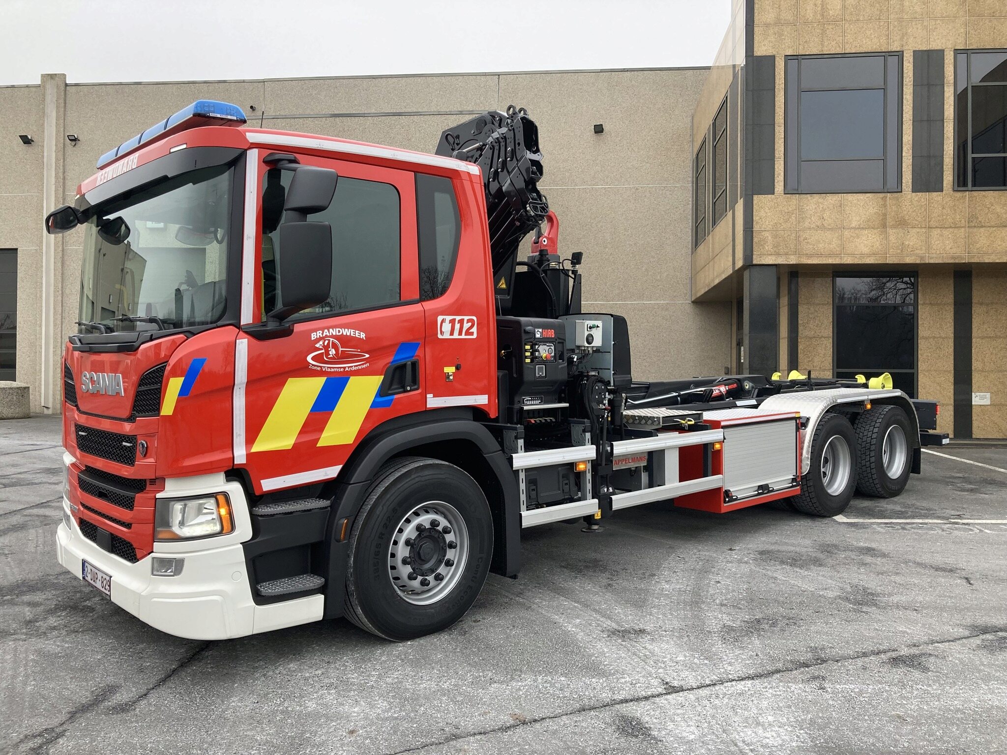 Nouveau porte container Scania pour la Zone de secours Vlaamse Ardennen 32994310