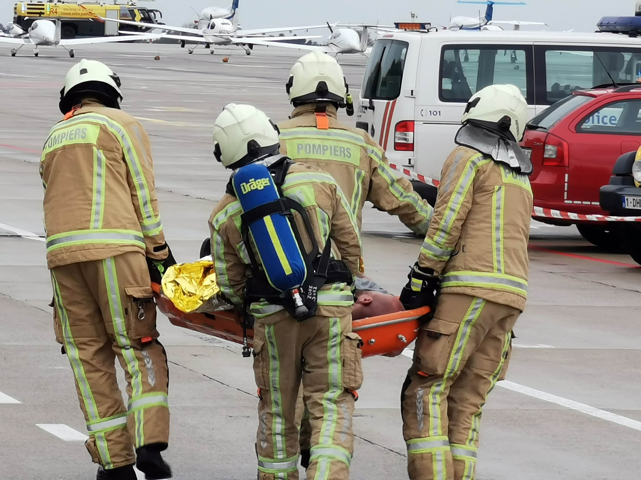Un exercice catastrophe à l'aéroport de Charleroi (16/10/2019 + photos) 72939710