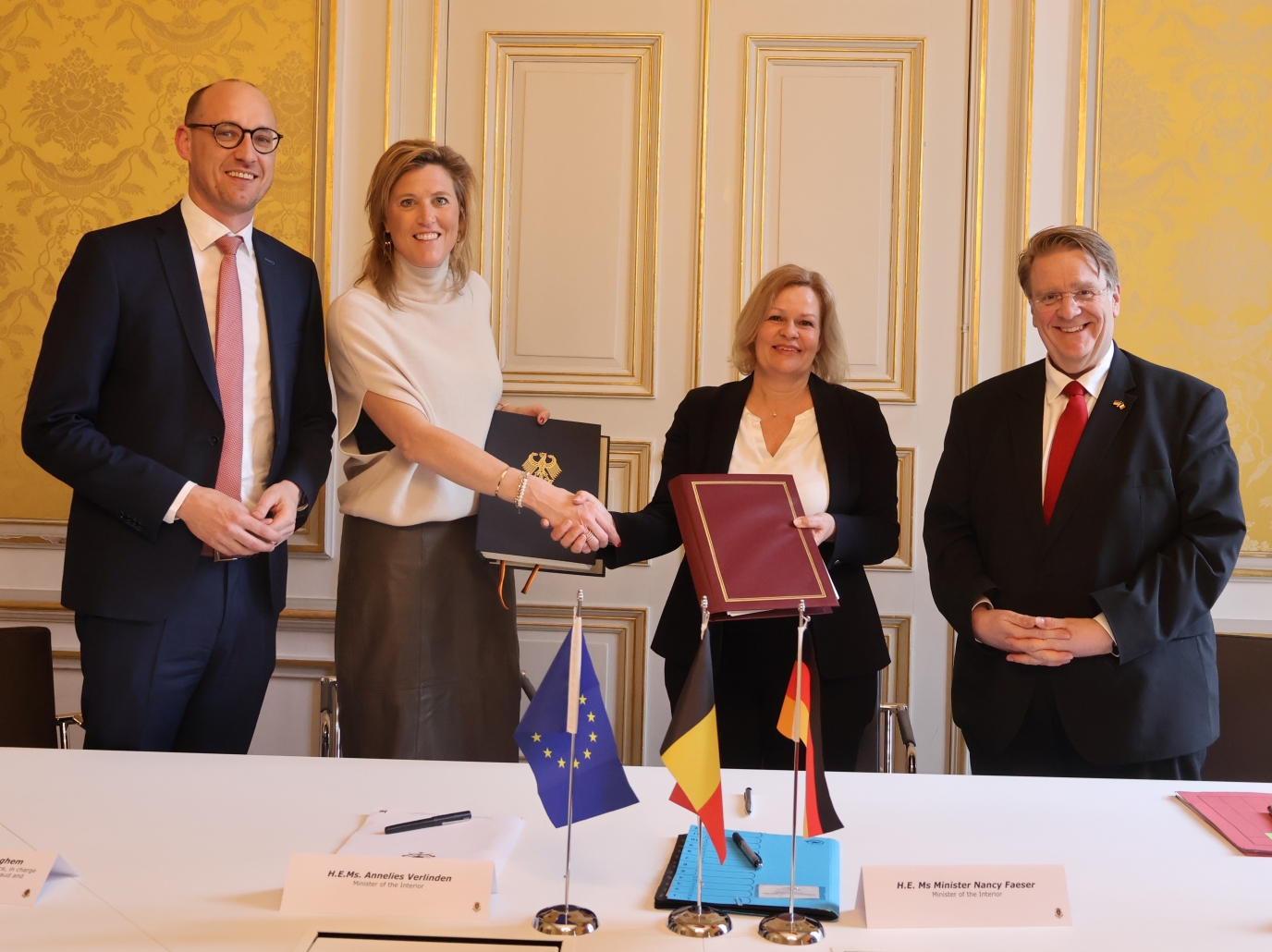 La Belgique et l'Allemagne concluent un nouveau traité de coopération policière et douanière transfrontalière Accord10