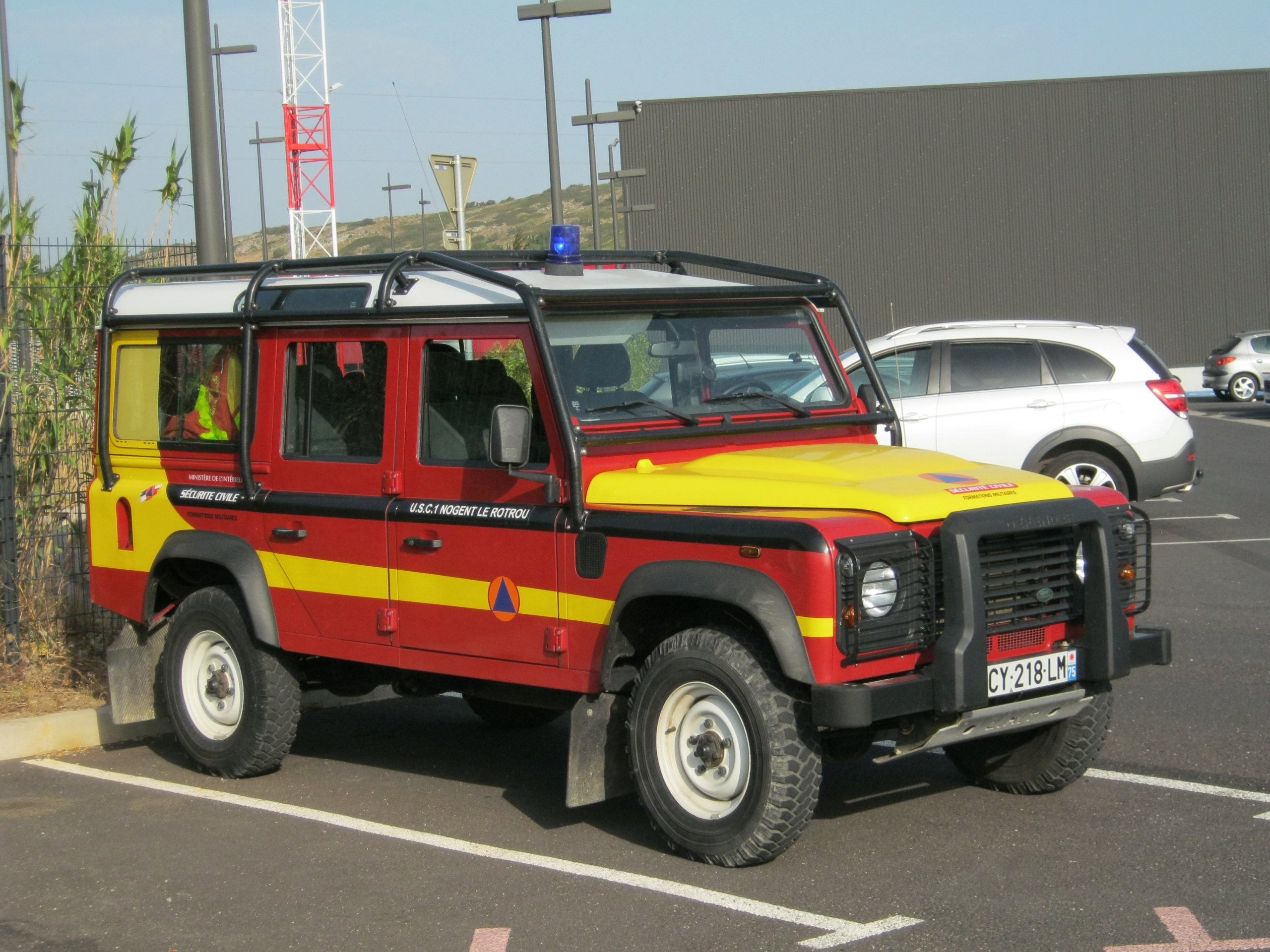 Véhicules de la Sécurité Civile Française Defend12