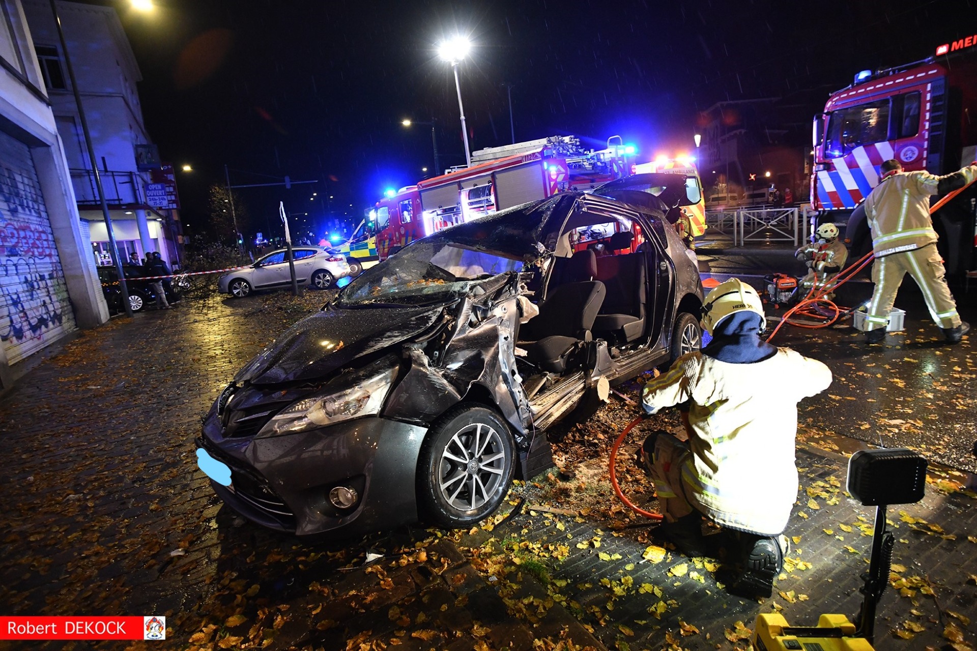  Un automobiliste désincarcéré après un accident à Bruxelles (15-09-2021 + photos) Whats187