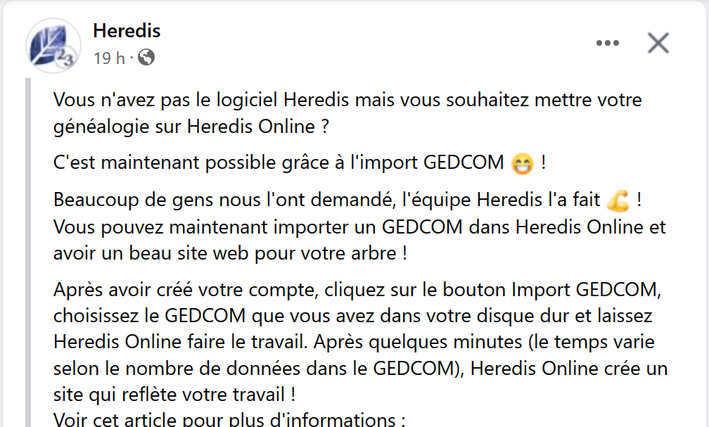 Importer un Gedcom dans Heredis Online, possible ou pas ? (suite) 2023-011