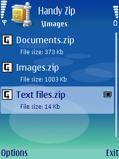 Open, Extract and Create ZIP Archives on your S60v2 Phone (S Handy_12