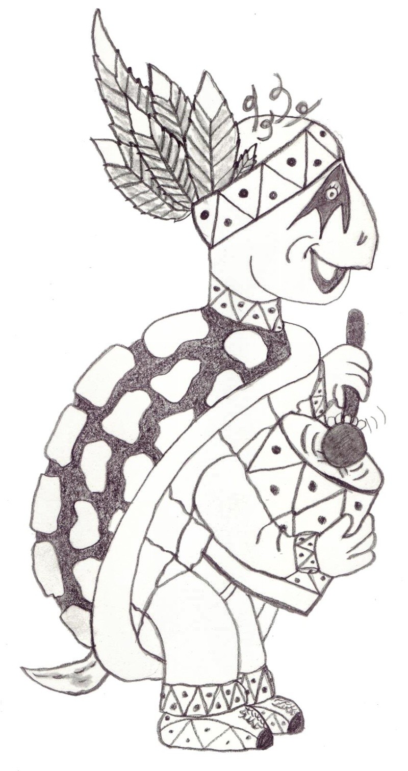 indian turtle drawing Turtle13