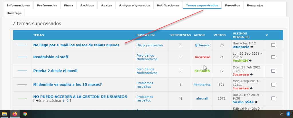 No llega por e-mail los avisos de temas nuevos 313