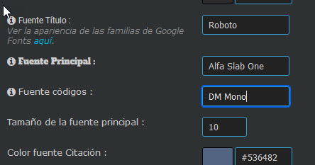 Añadir fuentes Google a nuestro foro Fuente11