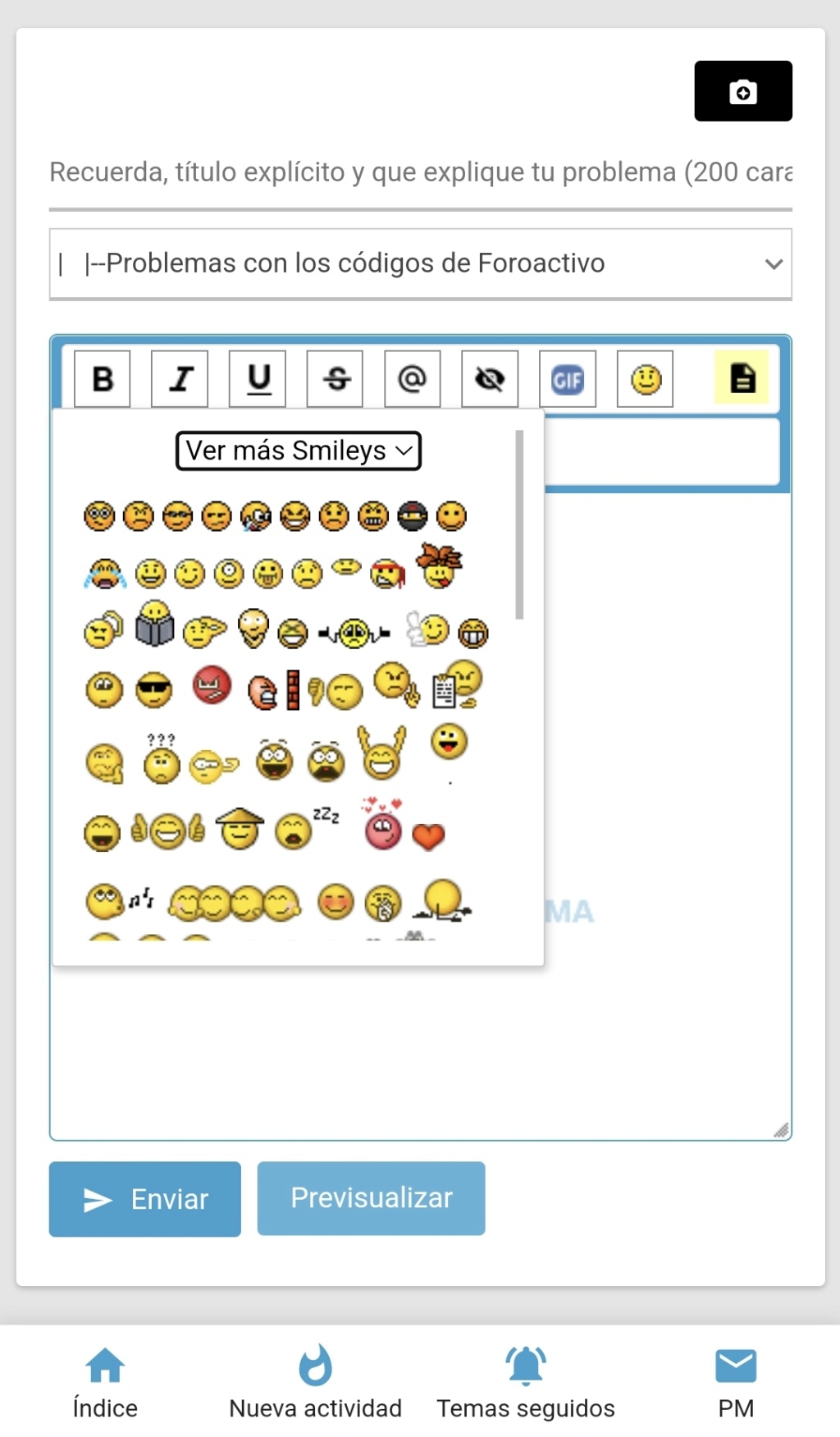 Hacer que se visualice el menu y emoticones en la caja de comentarios de la version movil del foro Scree151