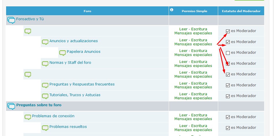 ELIMINAR VISUALIZAR AL ADMINISTRADOR COMO MODERADOR DE FOROS Screen93