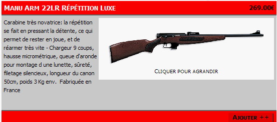 Fusil d'assaut 222 308 catégorie C Manu_a10