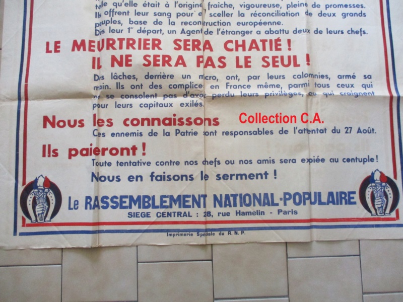 Superbe Affiche Recrutement Légion des Volontaires Français LVF / RNP Img_6517