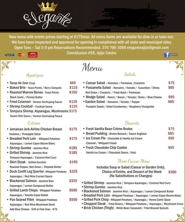 Elegante Full Menu Available for Take-out or Dine-in Full_m10