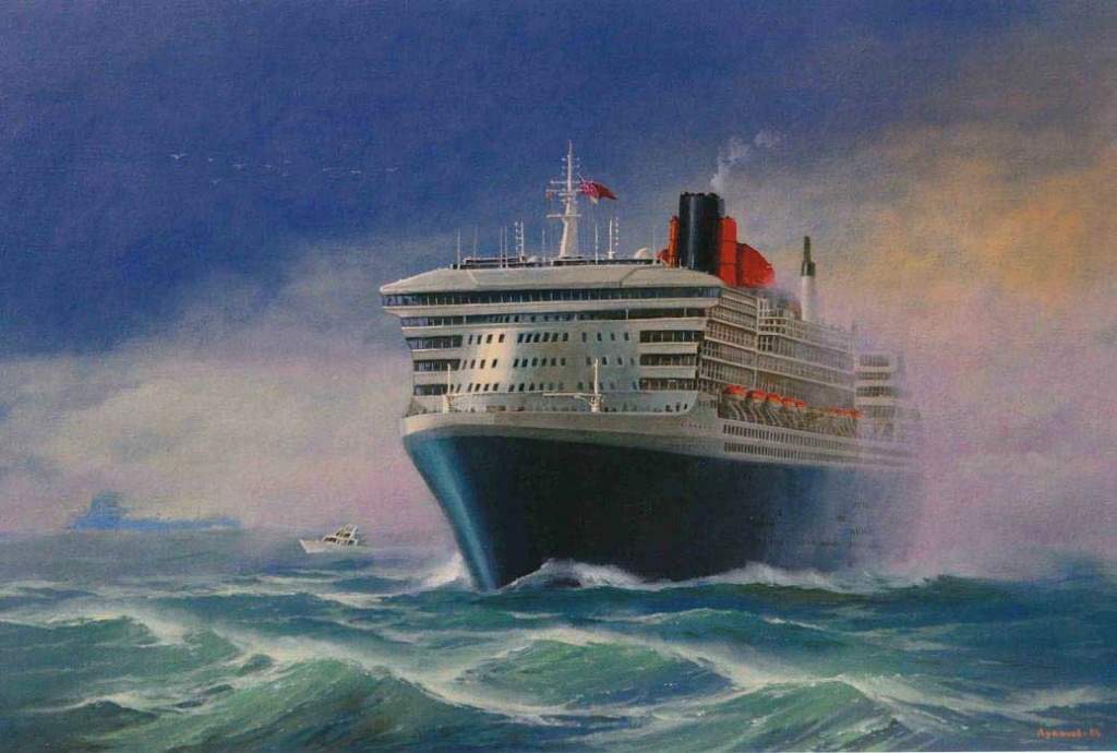 Лайнер Queen Mary 2 в Норвегии