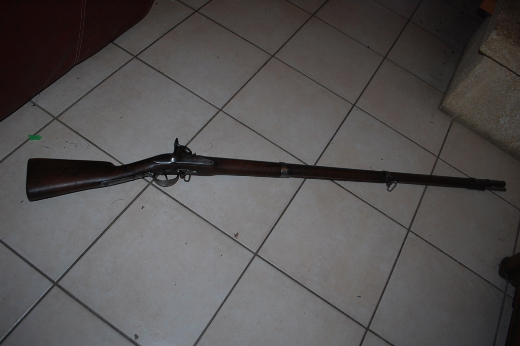 fusil infanterie poudre noir ancien Dsc_0421