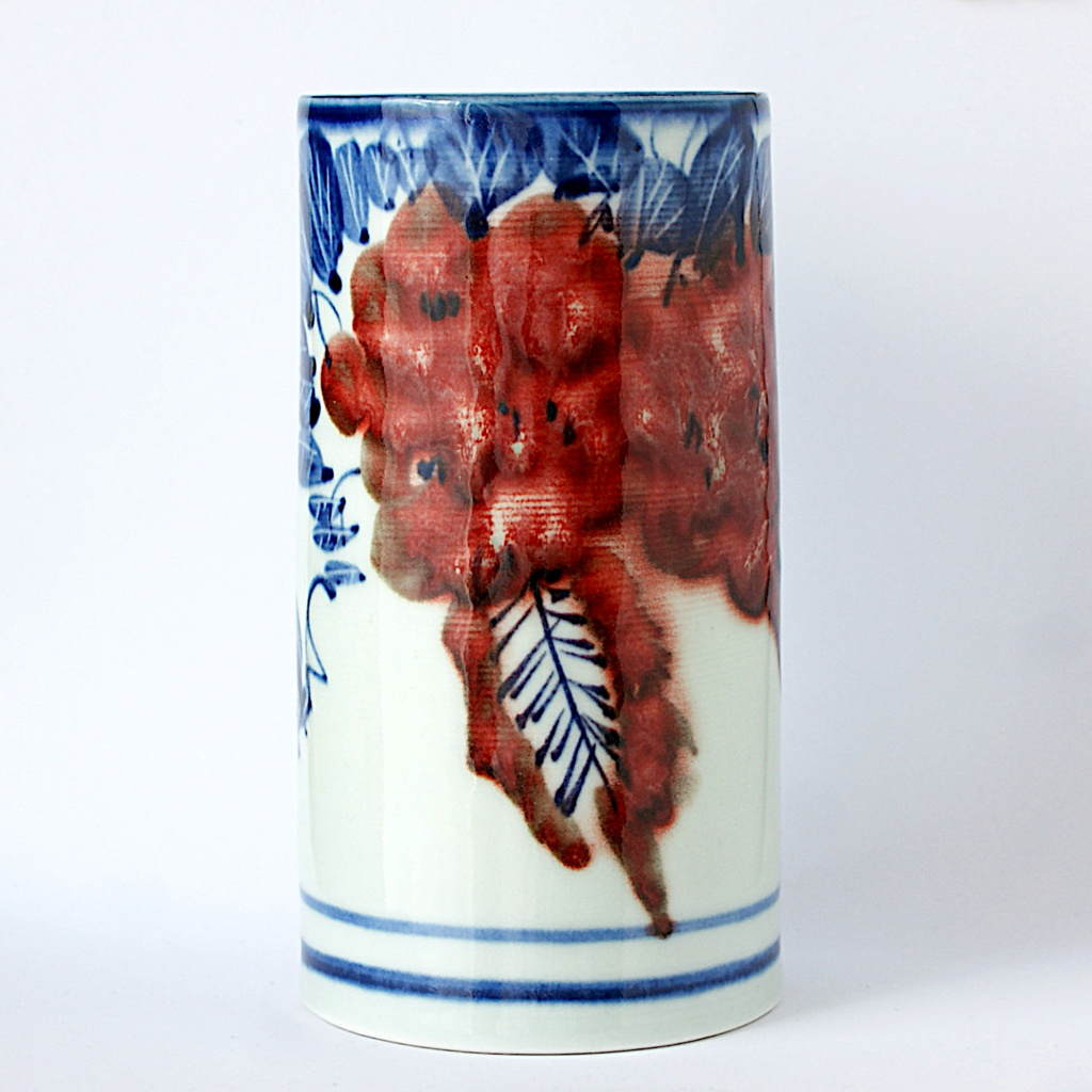 Oriental Brush Pot Or Vase Dsc05428