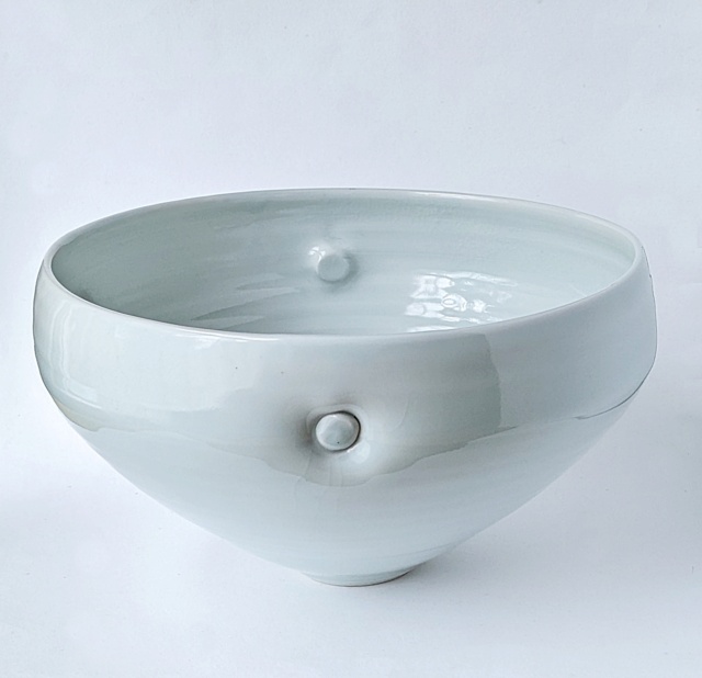 Large Celadon Porcelain Bowl, JH mark - Joanna Howells Pxl_2199