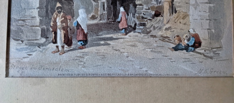 N E Green Watercolour, Street in Jerusalem 1890. Pxl_2268