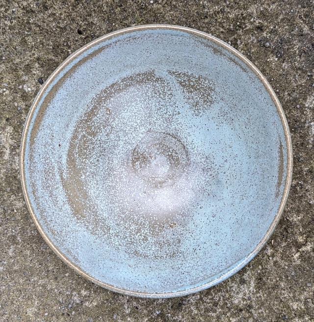 Small Stoneware Pottery Bowl With Hard To Decipher Incised Marks Pxl_2701