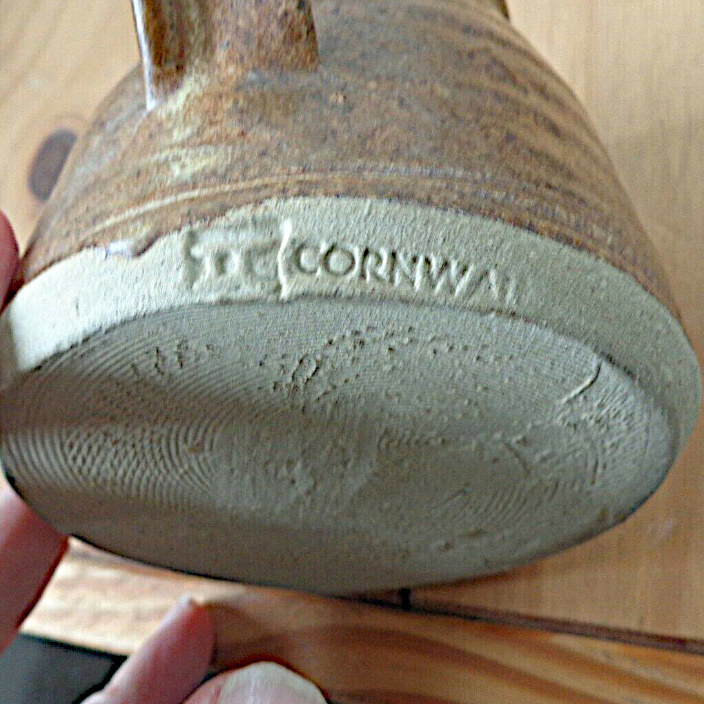 Pottery Jug with IC mark, Cornwall - cf. ex-Rashleigh Potter David Carew S-l16014
