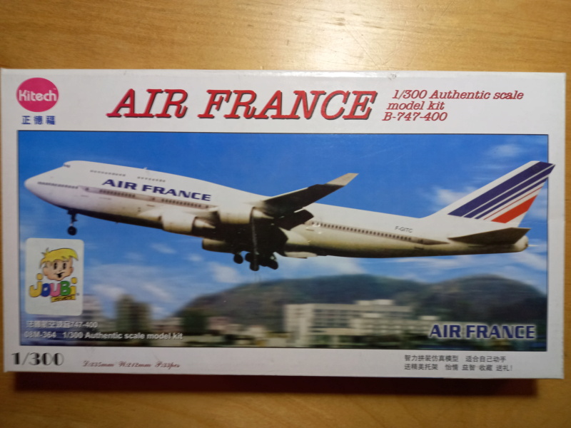 [KITECH] BOEING B 747-400 Cie AIR FRANCE 1/300ème Réf 8M 364 00648