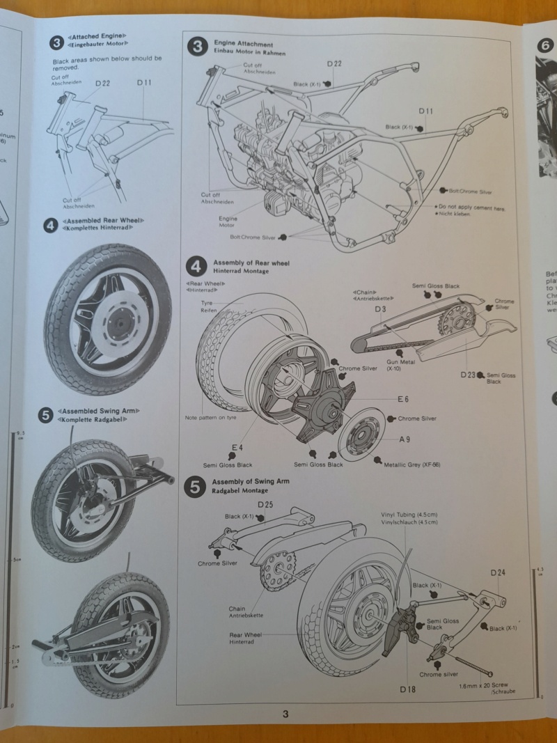 [TAMIYA] HONDA CB 750F 1/12ème Réf 14006                             01248